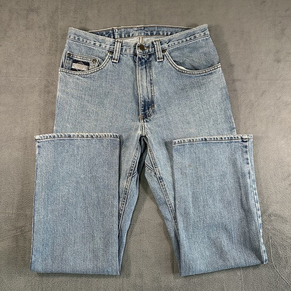 Diamond Gusset Men’s Jeans Zipper Fly Straight Leg Denim Jeans 32x29 Vintage